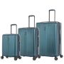 Lot de 3 valises rigides Tori Extensibles 77, 65 et 54 cm Bleu