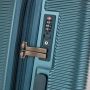 Lot de 3 valises rigides Tori Extensibles 77, 65 et 54 cm Bleu