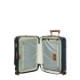 Valise cabine rigide Business Bellagio 55 cm 15.6" Bleu/Tabac