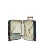 Valise cabine rigide Business Bellagio 55 cm 15.6" Bleu/Tabac