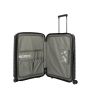 Valise rigide Mooby extensible 66 cm Noir