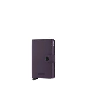 Porte-cartes Miniwallet Matte anti-RFID 10.2 cm Dark Purple Porte-cartes Miniwallet Matte anti-RFID 10.2 cm Dark Purple