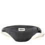 Sac banane matelassé Olivia 32 cm Pied de Denim Gris