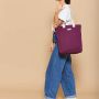 Sac shopping Paul 38cm Prune