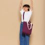 Sac shopping Paul 38cm Prune