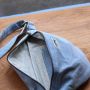 Sac banane Sasha 40 cm Denim Bleu