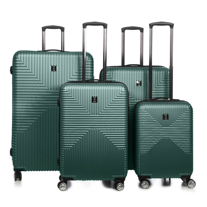 Lot de 4 valises rigides Takai 87, 77, 67 et 55 cm Vert