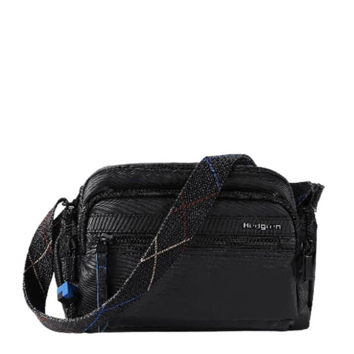 Sac bandoulière Emily 24 cm Creased Black