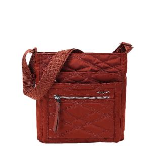 Sac bandoulière Orva 25,5 cm New Quilt Brandy Brown
