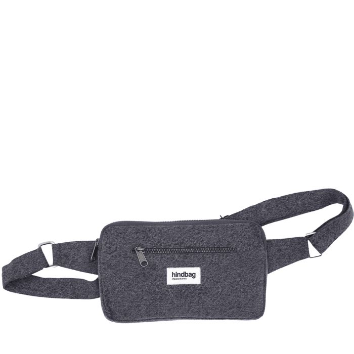 Sac banane Harry 24 cm Denim Gris