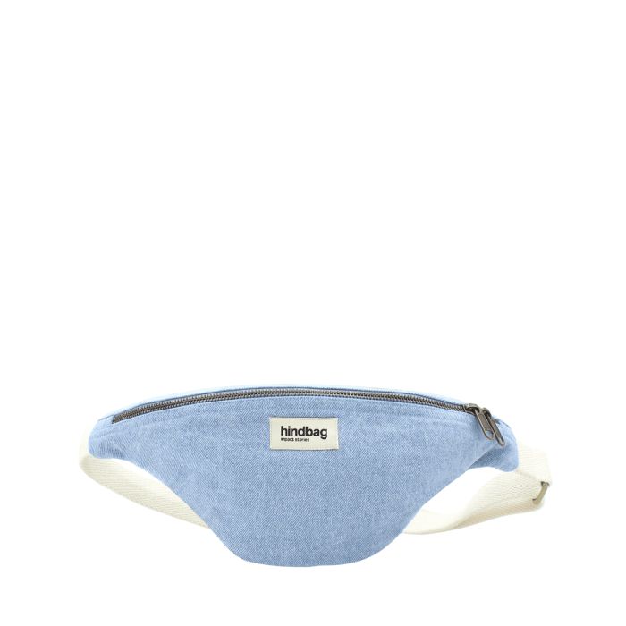 Sac banane Olivia 32 cm Denim Bleu