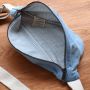 Sac banane Olivia 32 cm Denim Bleu