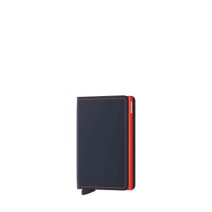 Porte-cartes Slimwallet Matte anti-RFID 10.2 cm Nightblue/Orange