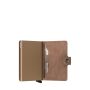 Porte-cartes Miniwallet Vintage anti-RFID 10.2 cm Taupe