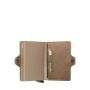 Porte-cartes Twinwallet Vintage anti-RFID 10.2 cm Taupe