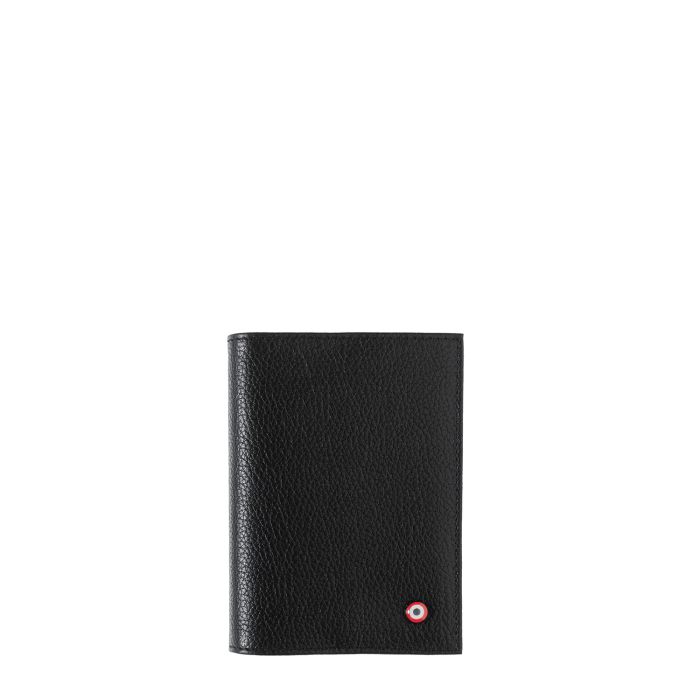 Porte-passeport Louis en cuir grainé Noir C'est Noir