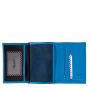 Grand Portefeuille Albert en cuir grainé Ciel Bleu
