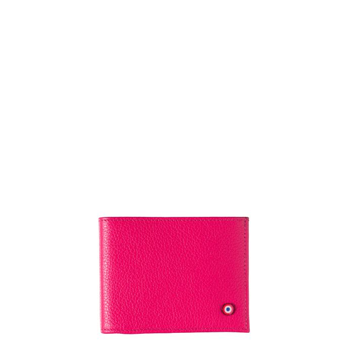 Portefeuille Italien Arthur 2.0 en cuir grainé Vie en Rose