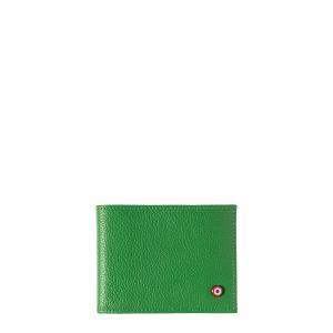 Portefeuille Italien Arthur 2.0 en cuir grainé Pré Vert