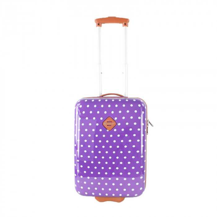 Valise cabine rigide Kids 2 roues 48 cm Violet