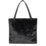 Sac shopping Charlie 46 cm effet fourrure Fuzzy Black
