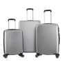 Lot de 3 valises rigides 379 Extensibles 55, 66 et 76 cm Argent