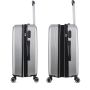 Lot de 3 valises rigides 379 Extensibles 55, 66 et 76 cm Argent