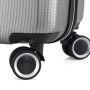 Lot de 3 valises rigides 379 Extensibles 55, 66 et 76 cm Argent