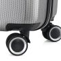 Lot de 3 valises rigides 379 Extensibles 55, 66 et 76 cm Argent