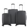 Lot de 3 valises rigides 379 Extensibles 55, 66 et 76 cm Noir