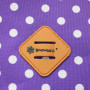 Cartable 35 cm Violet à pois blancs