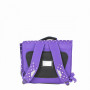 Cartable 35 cm Violet à pois blancs