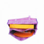 Cartable 35 cm Violet à pois blancs