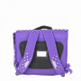 Cartable 38 cm Violet à pois blancs