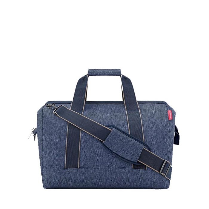 Sac de Voyage Allrounder L Herringbone Dark Blue