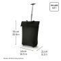 Cabas à roulettes Trolley M 43 Litres Black