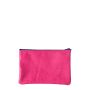 Pochette Camille en cuir UpCyclé 21 cm Vie en Rose