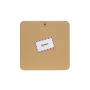 Tapis de souris Alphonse en cuir Lisse 23 cm Flocon Blanc