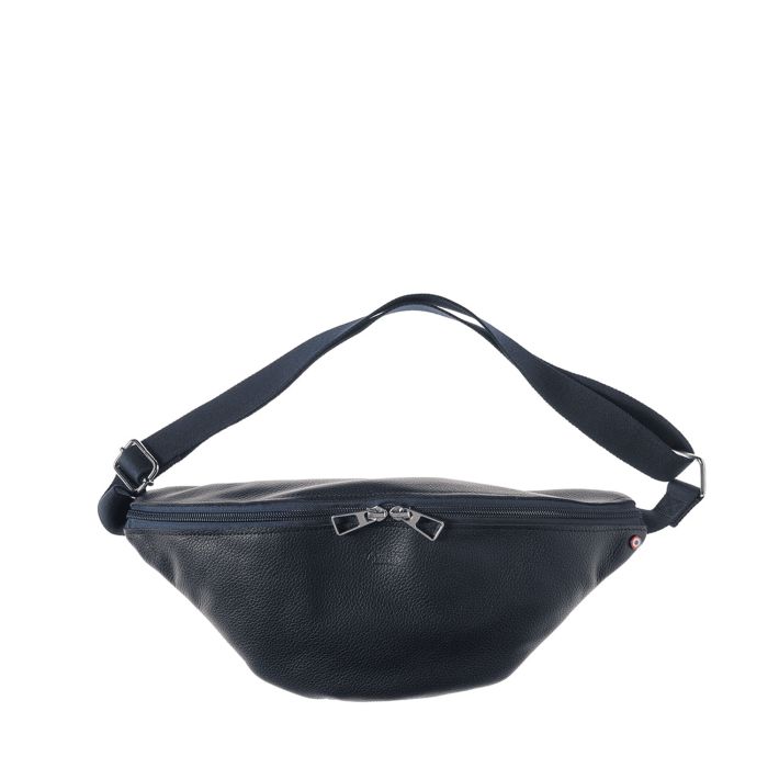 Sac banane Gérard en cuir grainé 36 cm Lune Bleue