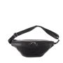 Sac banane Gérard en cuir grainé 36 cm Noir c'est Noir