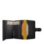 Porte-cartes Miniwallet Matte anti-RFID 10.2 cm Black & Ochre