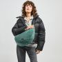 Sac bandoulière L 45 cm en Teddy Moss