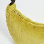 Sac bandoulière L 45 cm en fausse fourrure Foxie