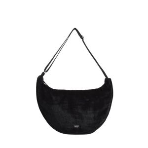 Sac bandoulière L 45 cm en fausse fourrure Black Forest