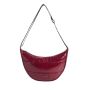 Sac bandoulière 30 cm matelassée Burgundy Glossy