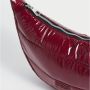 Sac bandoulière 30 cm matelassée Burgundy Glossy