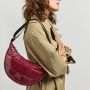 Sac bandoulière 30 cm matelassée Burgundy Glossy