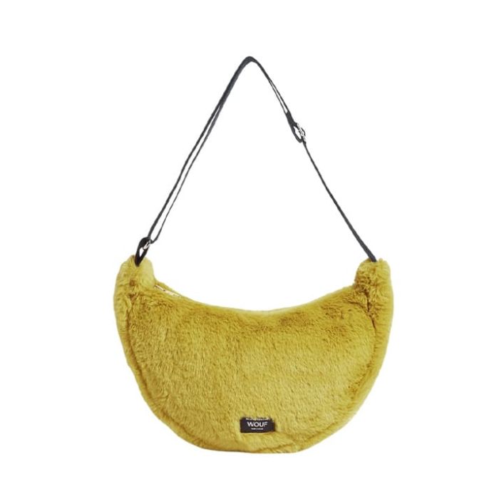 Sac bandoulière 30 cm en fausse fourrure Foxie