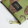 Petite pochette 13 cm Olive Leopard