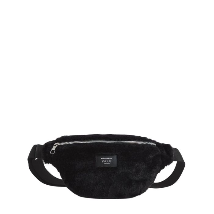Banane Waist 32 cm en fausse fourrure Black Forest